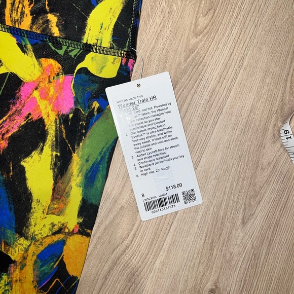 Lululemon Wunder Train HR Tight 25” undertone black multi - Picture 4 of 6